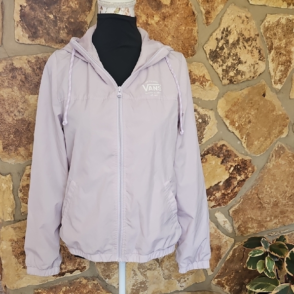 Vans Kastle II Evening Haze Lilac Hooded  Windbreaker Jacket‎ Sz M - Picture 1 of 12